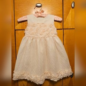 Creamy Peach Penelope Mack 4T Dress